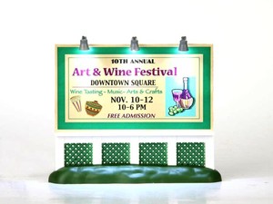 Lemax Art And Wine Festival Billboard